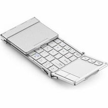 iClever Bluetooth ワイヤレス キーボード 折り畳み モバイルキーボード タッチパッド付き マルチペアリング ブルートゥース5.1 USB ipad _画像1