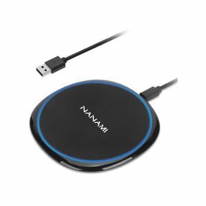 NANAMI ワイヤレス充電器 Qi認証 最大15W出力 USB Type-C ポート iPhone 15/14/13/12シリーズ/SE第2世代/11Pro(Max)/XR/X/8 AirPods 