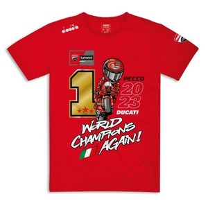 送料無料 ドゥカティ 純正 限定品　T-shirt MotoGP World Champion 2023　チャンピオン記念　Tシャツ　サイズM　987712304　