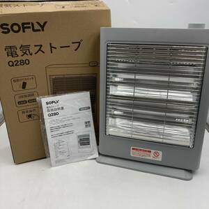 【通電確認済】SOFLY 電気ストーブ 小型 ヒーター出力切替2段階400/800W 足元暖房/Y14308-R3