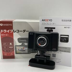 【未検品】AKEEYO ドライブレコーダー 前後カメラ 小型ドラレコ 32GBカード同梱 日本語説明書付き AKY-E1 /Y14477-A2