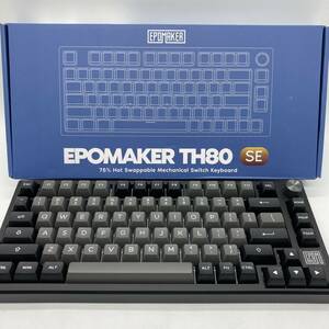 【本体通電確認済】EPOMAKER TH80 SE ゲーミングキーボード ガスケット 75% メカニカルキーボード /Y14544-C1