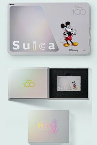 ＜Disney100＞記念Suica（カード＆収納ボックス「ミッキーマウス」）　Suica　JR　スイカ　ディズニー　未開封