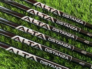 送料無料!!■PING ALTA DISTANZA BLACK 40 (R) 6本セット アイアン カーボン■ピン純正 アルタ ブラック シャフト