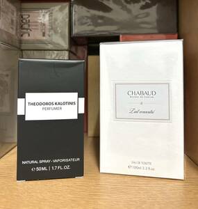 《 jwjnb93263 》セオドロス カロティニス キャラメル ウード EDP 50ml ※未使用※ ＆ シャボー レ コンサントレ EDT 100ml ※未開封※