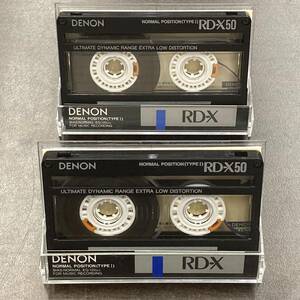 1039T デノン RD-X 50分 ノーマル 2本 カセットテープ/Two DENON RD-X 50 Type I Normal Position Audio Cassette