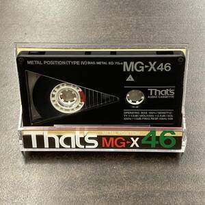 1094B 太陽誘電 MG-X 46分 メタル 1本 カセットテープ/One That's MG-X 46 Type IV Metal Position Audio Cassette