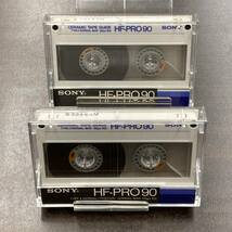 1140T ソニー HF-PRO 90分 ノーマル 2本 カセットテープ/Two SONY HF-PRO 90 Type I Normal Position Audio Cassette_画像4