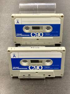 0967BT ティアック ENTERPRISE 90分 ノーマル 2本 カセットテープ/Two TEAC ENTERPRISE 90 Type I Normal Position Audio Cassette