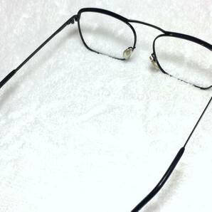 デッドストック LUNA GLASSES トップブリッジ 眼鏡 S-3 SWANS 紺 黒 ブロー ビンテージ 未使用 セミオート メタル フレーム 昭和 レトロの画像4