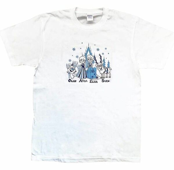 ディズニーアナ雪　プリントTシャツ(L)