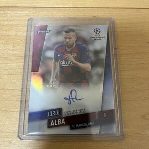 ジョルディ・アルバ TOPPS FINEST UEFA CHAMPIONS LEAGUE LEAGUE 直筆サイン バルセロナの画像1