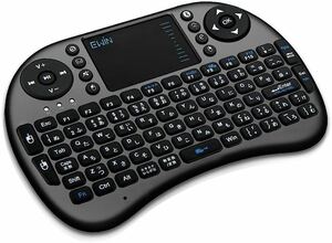 Ewin ミニ キーボード Bluetooth 3.0 タッチパッド搭載 マウスセット日本語配列 92キー 多機能ボタン USBレシーバー付き日本語説明書A21