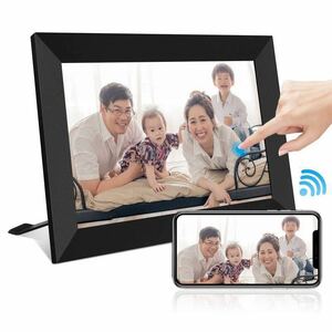 フォトフレームデジタル WiFi 10インチ1280*800 縦横 自動 タッチIPS液晶壁掛け式16GB内蔵メモリ 写真/動画再生アラーム機能　