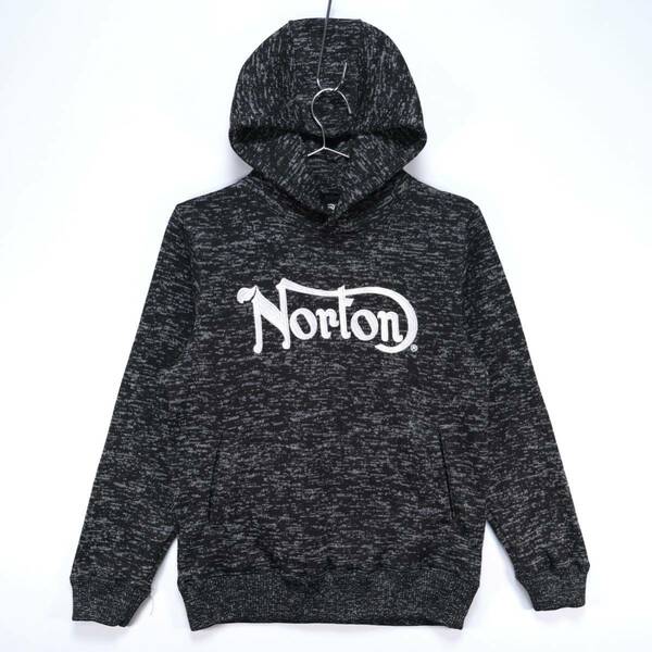 【送料無料】Norton(ノートン)/63N1300 「Nortonロゴ」裏起毛・ポリエステル杢 プルオーバーパーカー/刺繍/Mサイズ
