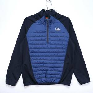 【送料無料】CANTERBURY(カンタベリー)/Vaposhield Hybrid 1/4 Zip QE553884/インサレーション ハーフジップ プルオーバー/ネイビー/M