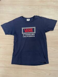 バンズ　スタンダードカリフォルニア　Tシャツ 半袖 ネイビー Lサイズ　VANS