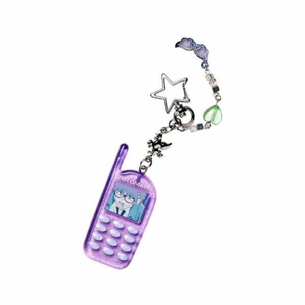 KEY CHAIN (GRAY MOBILE PHONE)キーチェーン (グレー携帯)