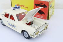 DINKY FORD ZODIAC POLICE CAR フォード ゾディアック パトカー 欠品 箱付 1/43? イギリス製 イハレ_画像6