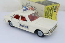 DINKY FORD ZODIAC POLICE CAR フォード ゾディアック パトカー 欠品 箱付 1/43? イギリス製 イハレ_画像3