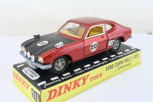 DINKY FORD CAPRI RALLY CAR フォード カプリ ラリー 箱付(難有) イギリス製 1/43 イナレ