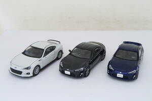 Kyosho TOYOTA 86 SUBARU BRZ トヨタ スバル 難有 欠品 箱無 3台 1/64 ハレ