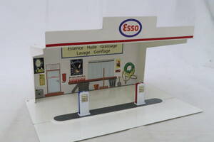 MINIATURES BPY Mon p'tit GARAGE ESSO エッソ ガソリンスタンド スチール製? 箱無 1/43 ヨロレ