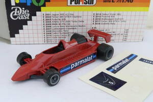 Polistil BRABHAM ALFA ROMEO BT48 parmalat ブラバム アルファロメオ F1 箱付 1/41 イタリア製 ナレ