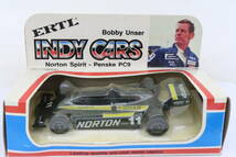 ERTL INDY CARS Penske PC9 Bobby Unser ボビーアンサー 箱付 シンガポール製 1/43 ハコ_画像5