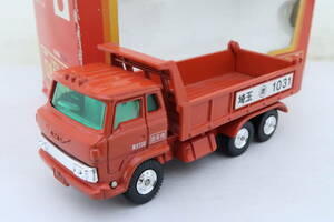 トミカ ダンディ DK-028 HINO DUMP TRUCK 日野 ダンプトラック 埼玉 朱色 箱付 1/70 日本製 ニイレ