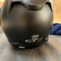 ARAI アライ CT-Z 59-60cm L フラットブラック ジェットヘルメット バイク ライディング バイザーオープン_画像4