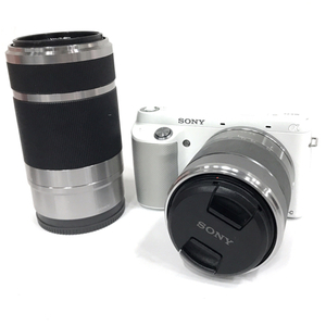 1円 SONY NEX-F3 3.5-5.6/18-55 OSS 4.5-6.3/55-210 OSS ミラーレス一眼 デジタルカメラ C101947