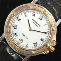 レイモンドウィル デイト クォーツ 腕時計 9189 未稼働品 ホワイト文字盤 ファッション小物 RAYMOND WEIL_画像1