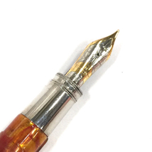 ビスコンティ 万年筆 ペン先 14K 585 字幅 M カートリッジ・コンバーター両用式 全長約14.5cm 文房具 筆記用具_画像2
