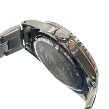カシオ 腕時計 MTD-1010 ラウンド デイト 回転ベゼル 青文字盤 SVカラー クォーツ メンズ 社外SSベルト CASIO_画像3