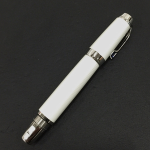 モンブラン 万年筆 ポエム 4810 ペン先 Au750 カートリッジ式 ブルーストーン ホワイト 筆記用具 保存箱付 インク付