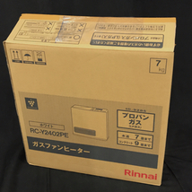 新品同様 Rinnai RC-Y2402PE ガスファンヒーター プロパンガス/LPガス用 ホワイト リンナイ 未使用_画像1