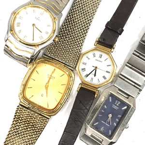 オリエント カシオ エベル シチズン クォーツ 腕時計 未稼働品 メンズ レディース 計4点 セット ファッション小物