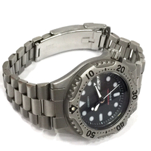セイコー プロフェッショナル 200M ダイバー クォーツ 腕時計 7C43-6A10 黒文字盤 チタン メンズ 稼働品 SEIKO_画像6
