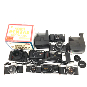 1円 PENTAX SP KONICA AUTOREFLEX T3 Nikon F80 フィルムカメラ 含む まとめセット 光学機器