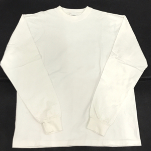 キャンバー サイズ L コットン 長袖 Tシャツ 丸首 トップス アパレル USA製 メンズ ホワイト系 白系 CAMBER