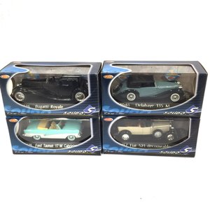 SOLIDO 1/43 Ford Taunus 17M Cabriolet 4575 / Bugatti Royale 4036 / Fiat 521 decouvrable 4157 等 ミニカー 計4点