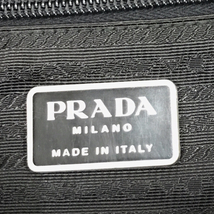 プラダ リュックサック デイパック バッグ 三角プレート B6677 シルバーカラー金具 ナイロン カーキ 付属有 PRADA_画像7