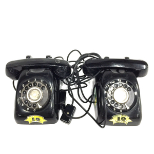 1 jpy Japan electro- confidence telephone . company 600-A1 600-A2 black telephone dial type telephone machine antique retro Showa era A10260