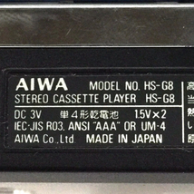 1円 AIWA HS-G8 カセットボーイ ポータブルカセットプレーヤー アイワ_画像4