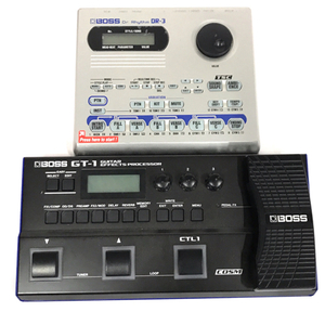 BOSS GT-1 マルチエフェクター DR-3 Dr.Rhythm リズムマシン セット 通電確認済み ボス QR014-262