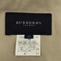 バーバリー サイズ40 長袖 ジャケット コットン フロントボタン レディース ベージュ ポケット アウター BURBERRY_画像4