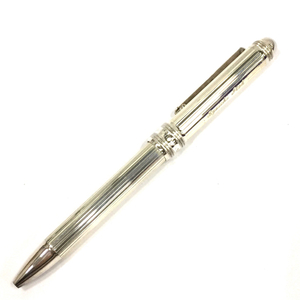 プラチナ ダブルアクション 3WAYペン 2色ボールペン / シャープペン シルバーカラー 約14.3cm 付属品有 platinum