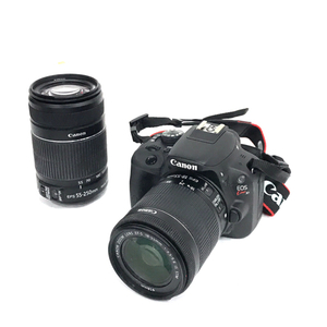 CANON EOS Kiss X7 EF-S 18-55mm 1:3.5-5.6 IS STM 55-250mm 1:4-5.6 IS II デジタル一眼レフ カメラ QR021-131