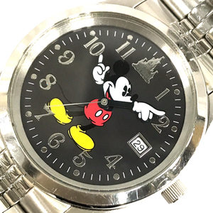東京ディズニーリゾート ミッキーマウス デイト クォーツ 腕時計 2500-S095531 未稼働品 ファッション小物